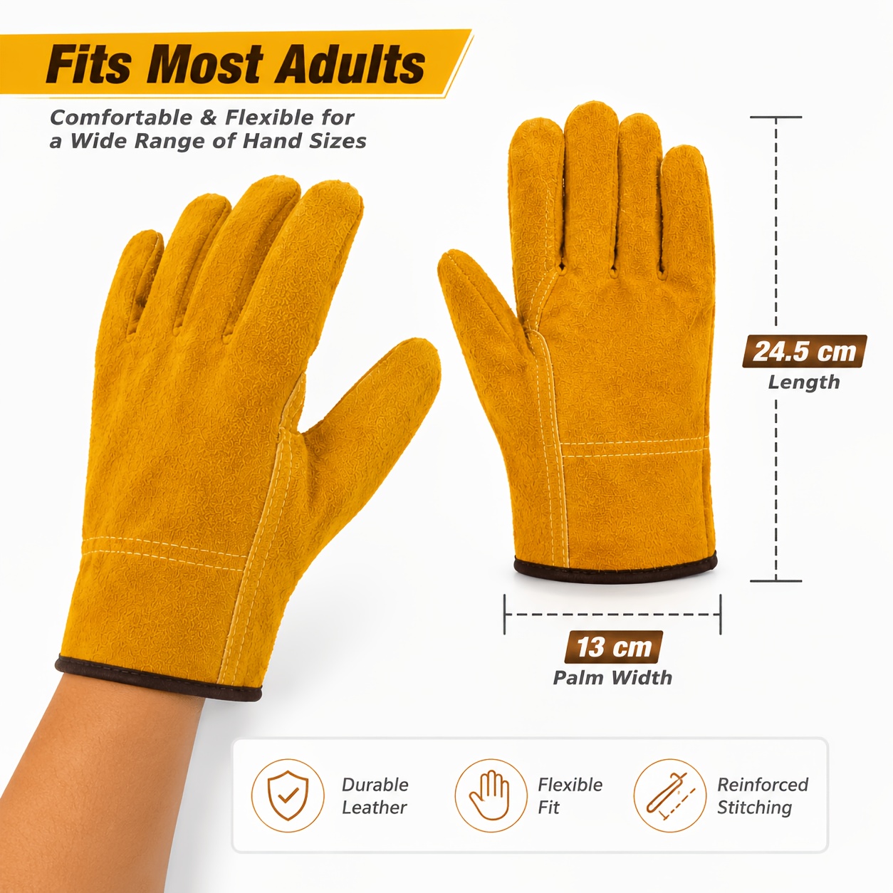 Work Gloves Sheepskin Leather  - огляд і ціна Leather Driving Glove